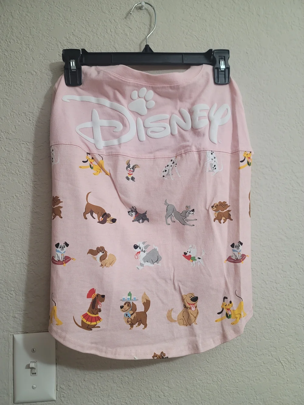 Disney Store Pet Spirit Jersey Shirt For Dogs XL Pink All Over RARE Puppy & Me